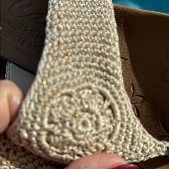 Skechers Cali Women's Beverlee Wedge Sandal EUC SZ 11 - Picture 9 of 10